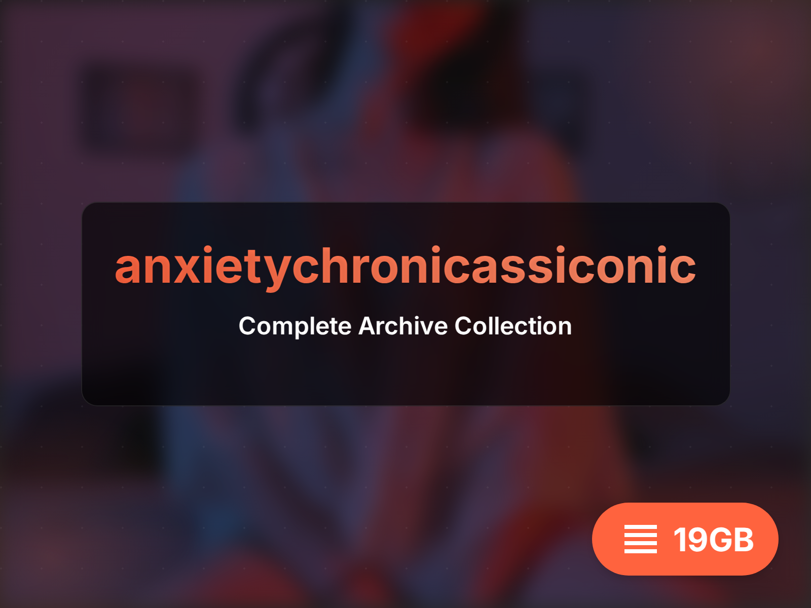 anxietychronicassiconic OnlyFans Процурено