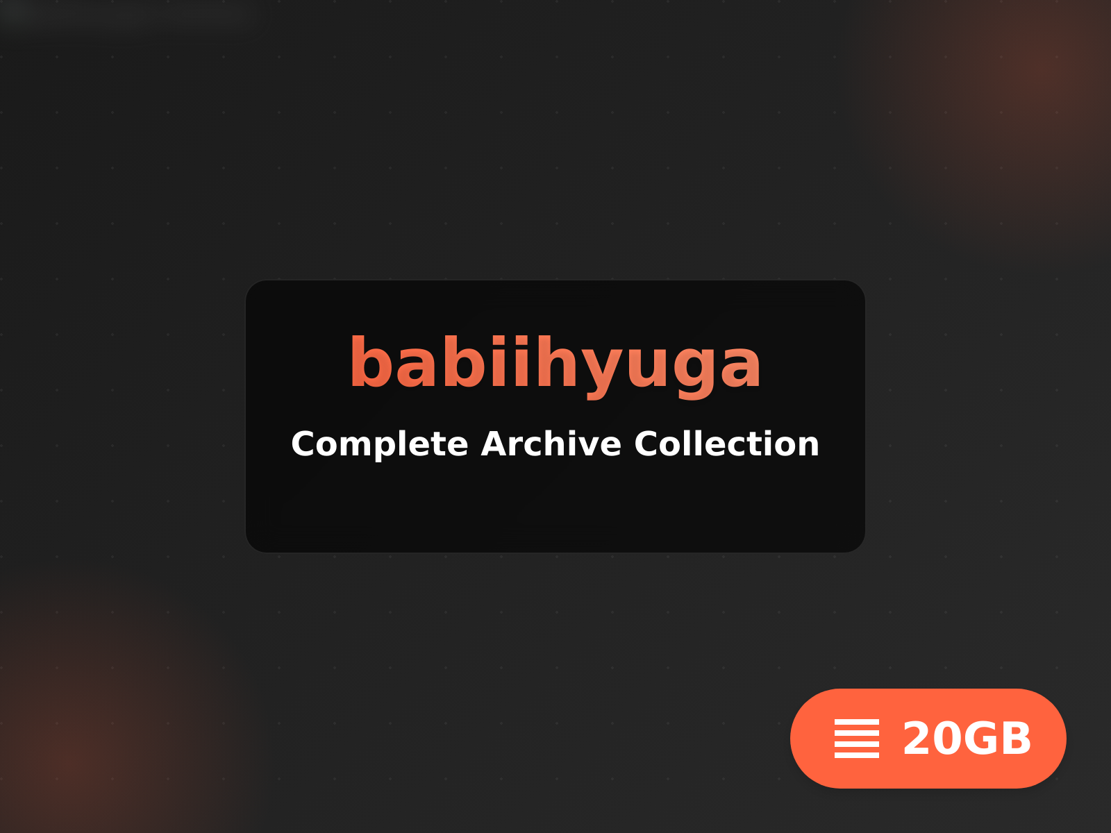 Complete babiihyuga archive (5GB)