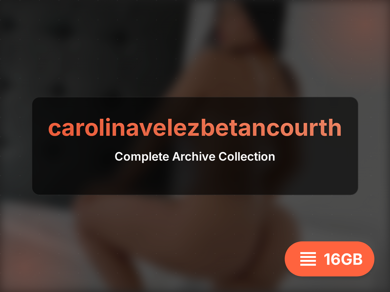 Télécharger l'archive de carolinavelezbetancourth (14GB)