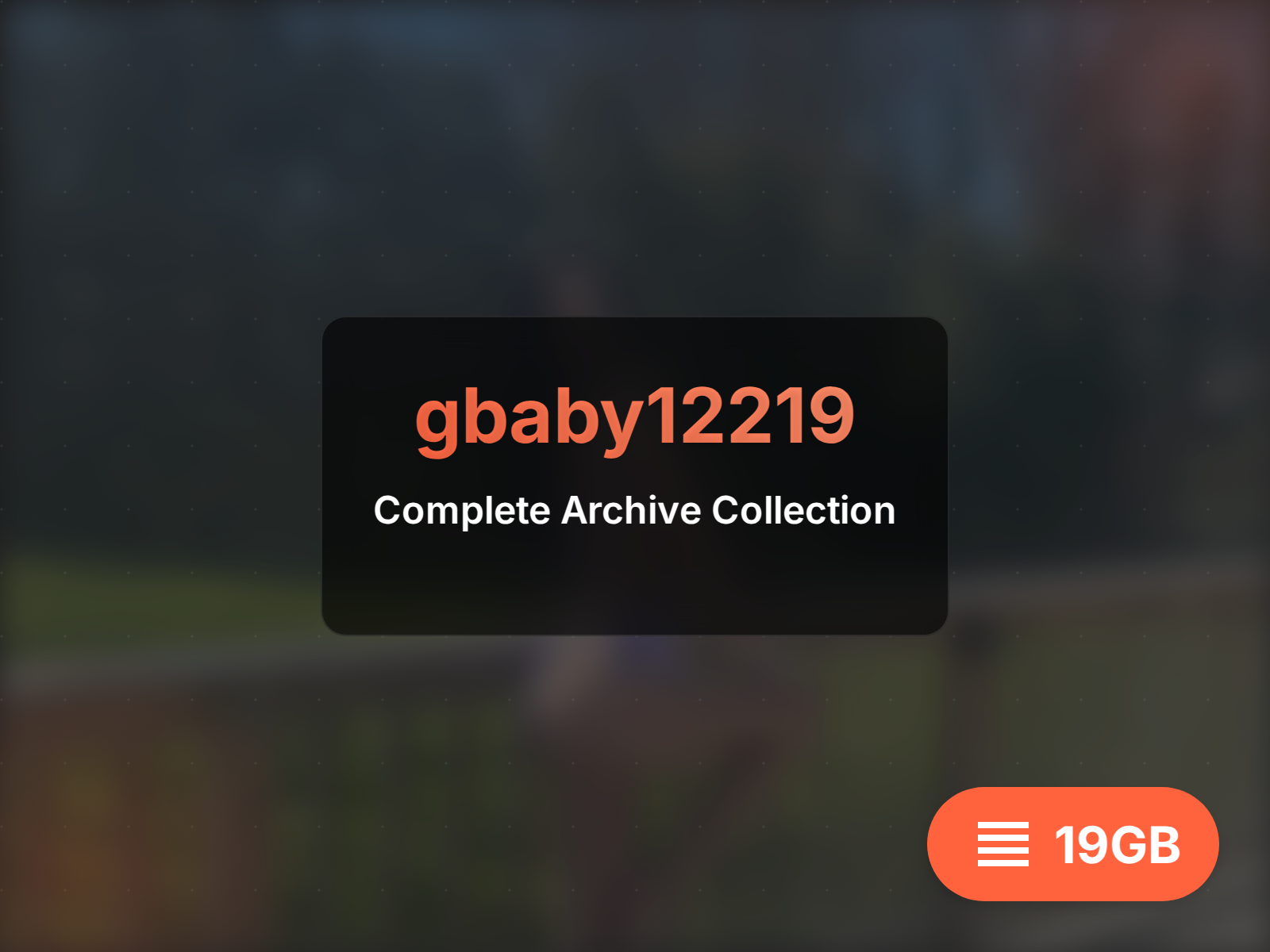 gbaby12219 OnlyFans Алдагдал