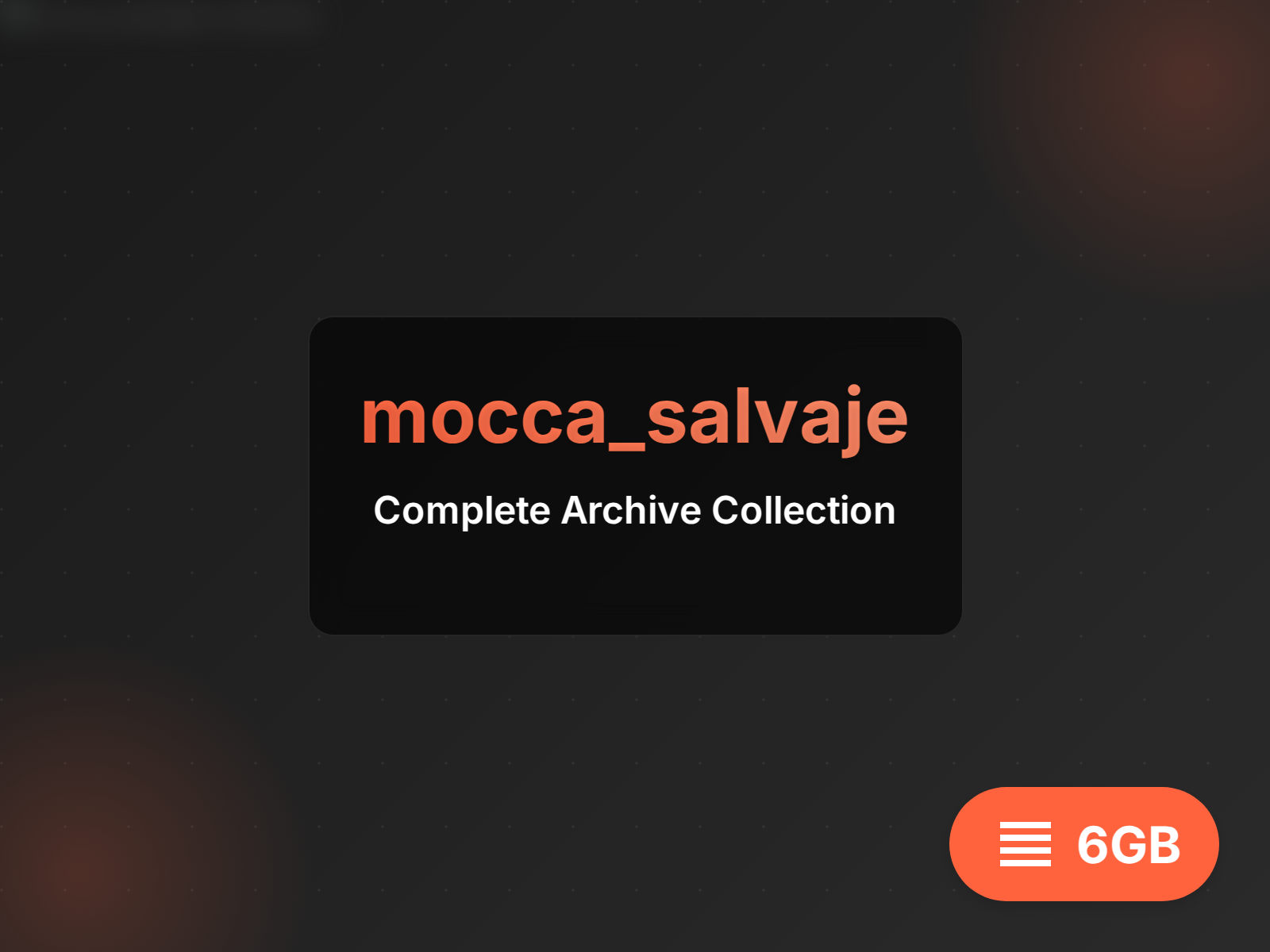 mocca_salvaje Leaked Videos And Images