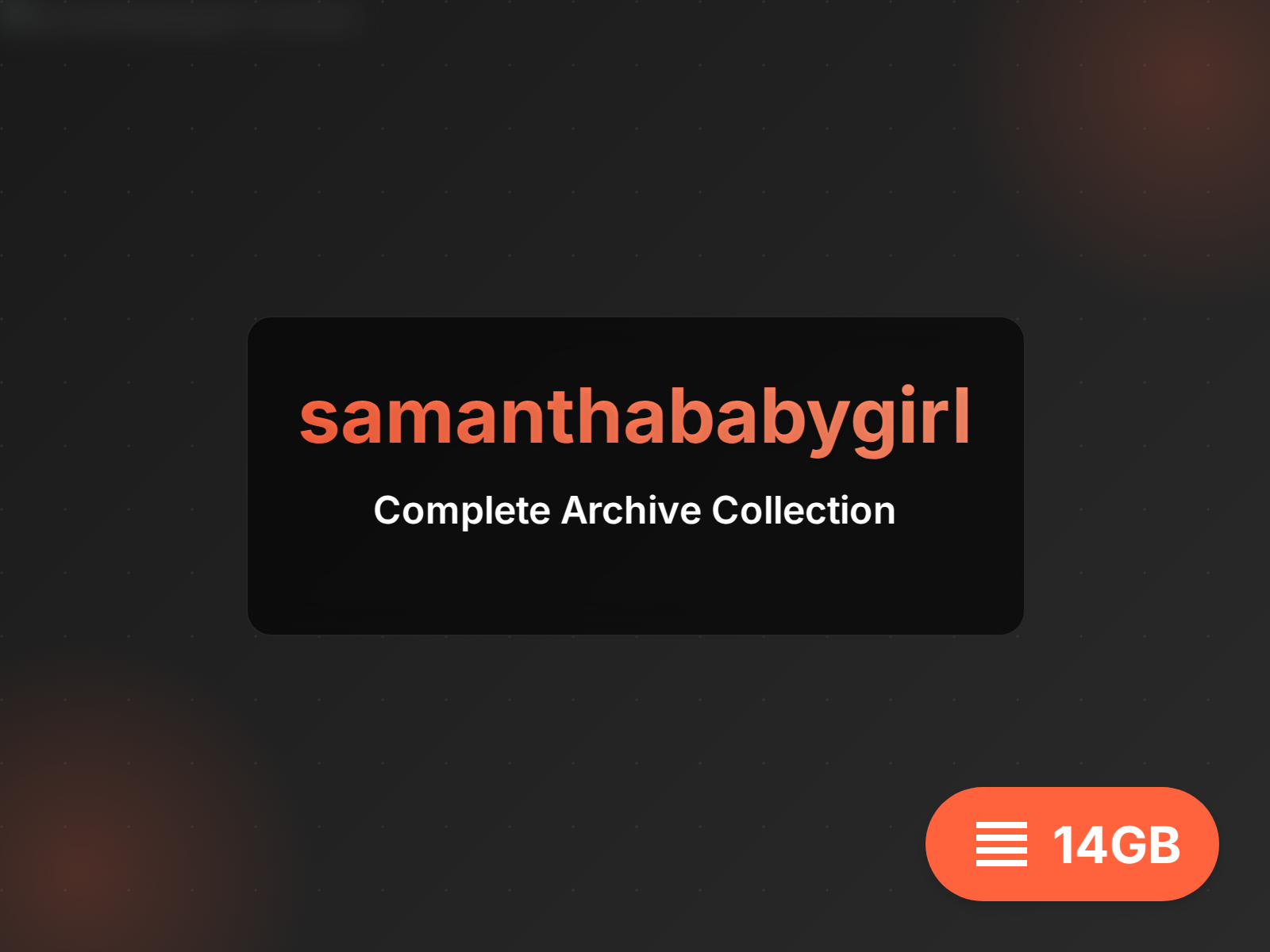 Complete samanthababygirl archive (19GB)