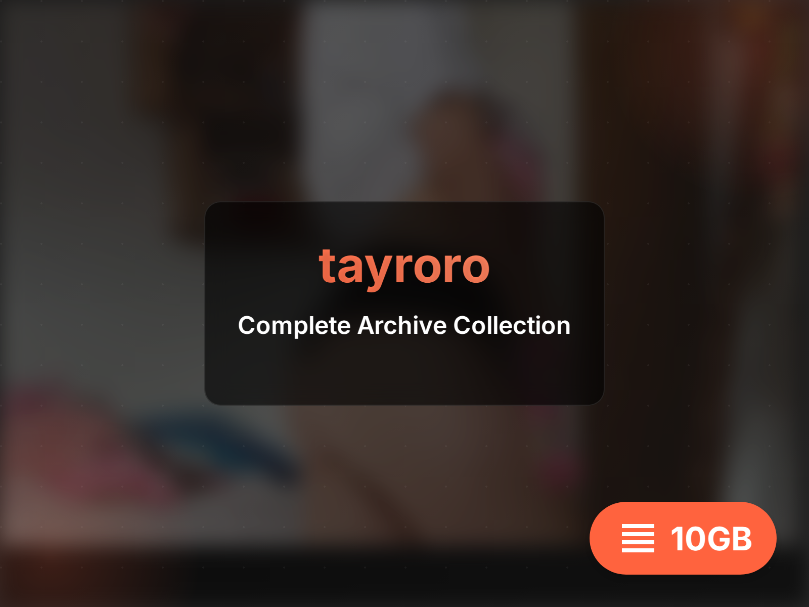 Complete tayroro archive (11GB)
