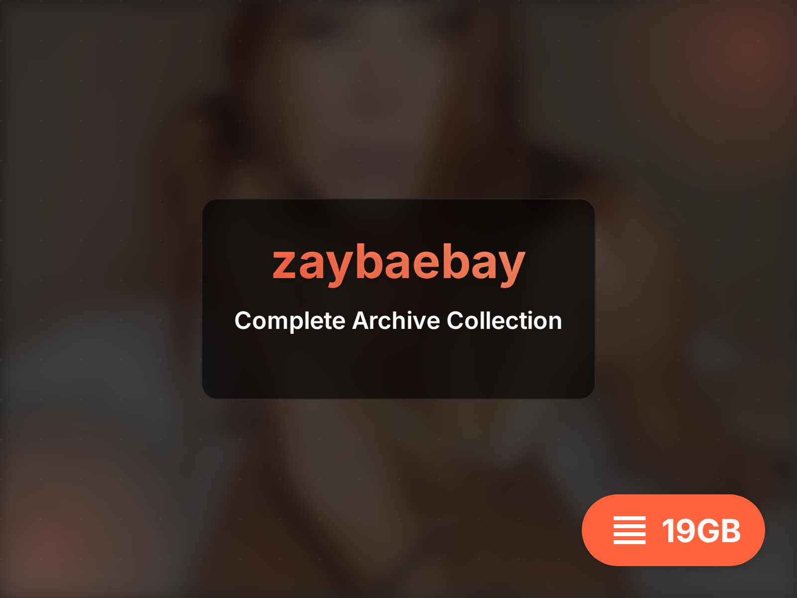 Télécharger l'archive de zaybaebay (17GB)